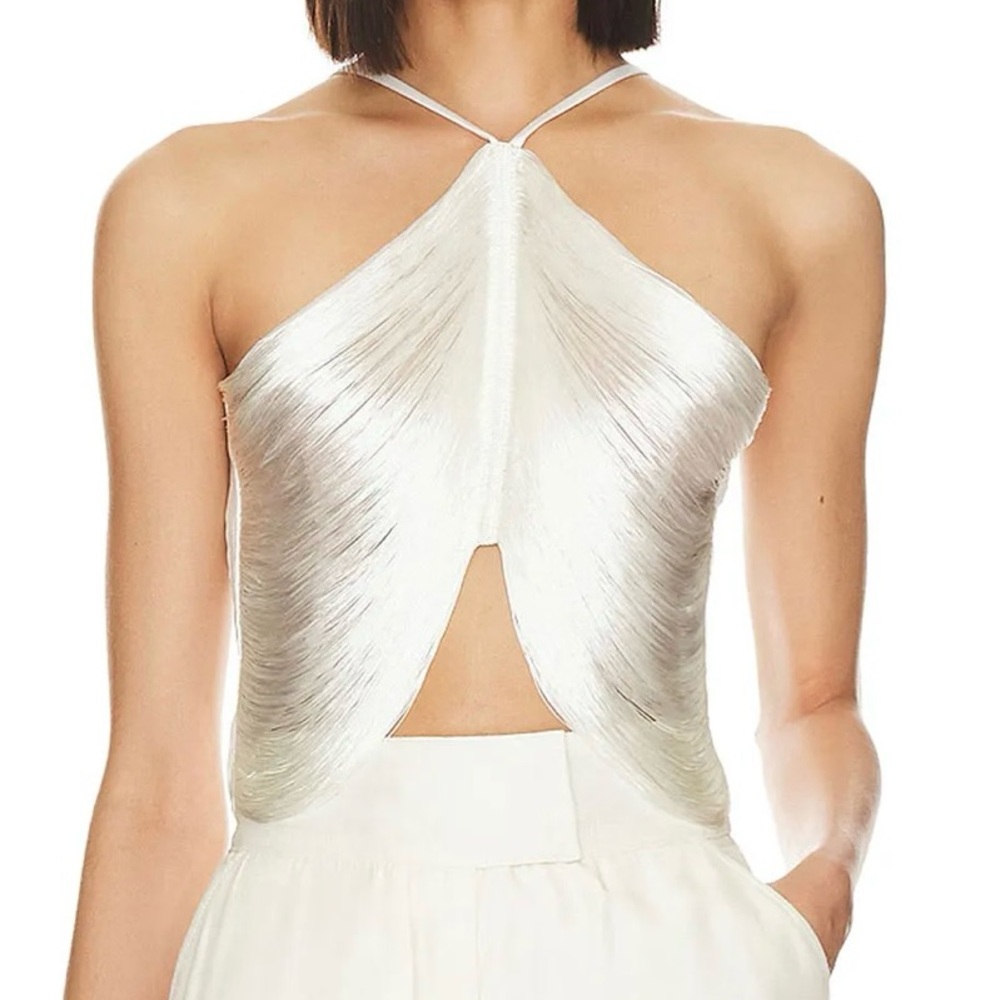 Coveshe Halter Neck Beach Resort Party Fringed Top